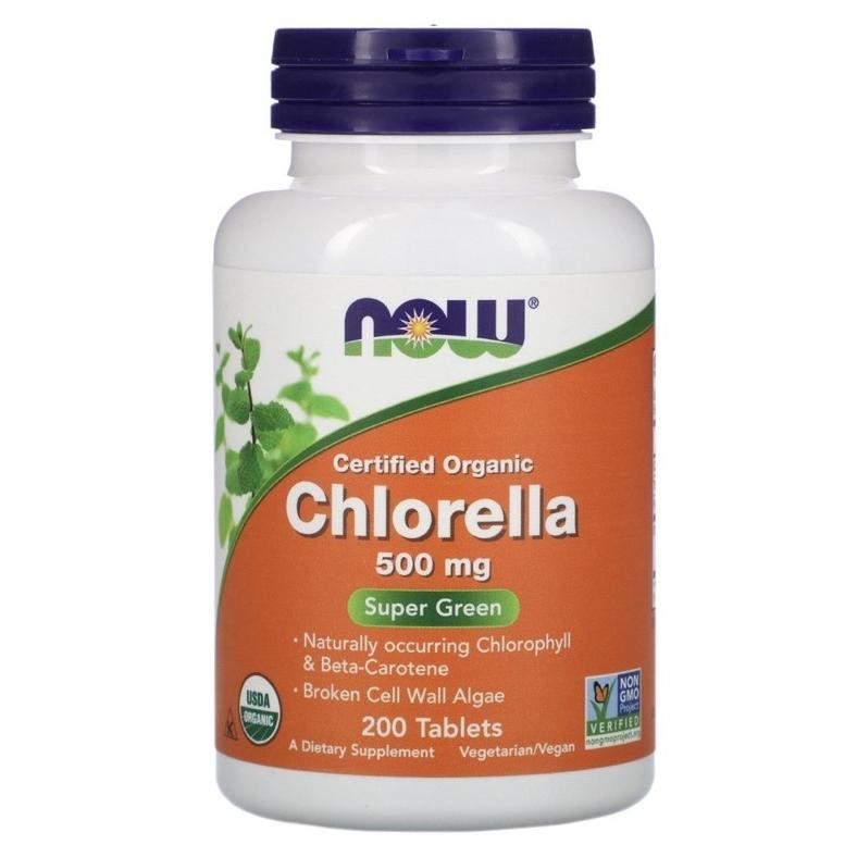 Now Foods Chlorella 500 1000 Mg 60 120 200 Tablet