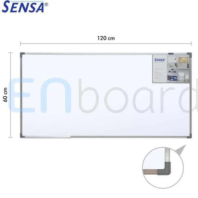 

Papan Tulis Whiteboard Gantung Magnet Single Face Sensa 60 x 120 cm Kualitas Original
