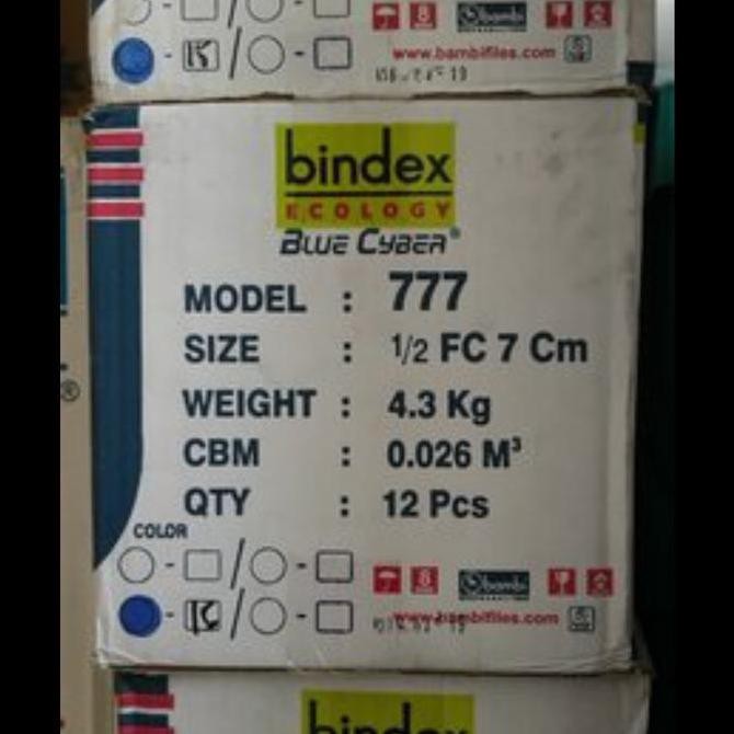 

odner bindex kwitansi (A5) 7cm per dus (12bh) HTM & biru Kualitas Original