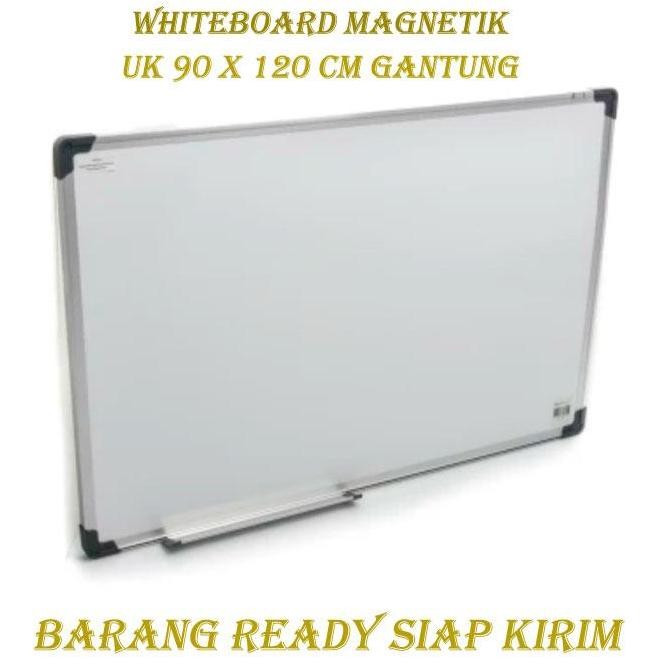

Papan tulis - Whiteboard Magnetik Sakana uk 90x120 cm Gantung original Kualitas Original