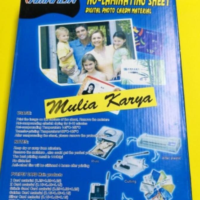 

Amanda PVC Instan Dus BIRU Bahan Id Card Kartu Pengenal Kualitas Original