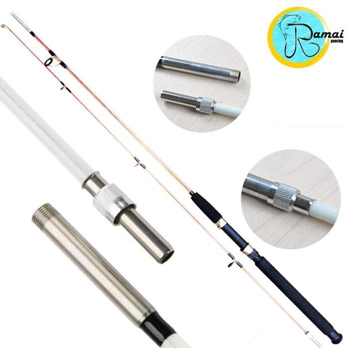 

Terlaris Joran Sambung Dua Shock Drat Sock Fiber Solid Medium Hard 6Lbs 120 180