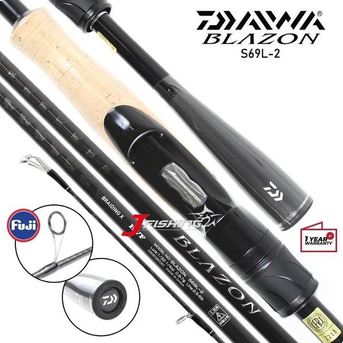 

Terlaris Joran Daiwa Blazon | S67Ml S63Ul S64L S68Mh S69L | Casting | Spinning L | 2 Section | Resmi