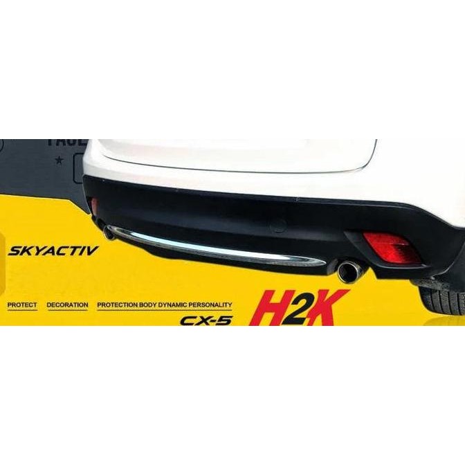 Aksesoris Mazda Cx5 - Back Bumper List Chrome Cx-5