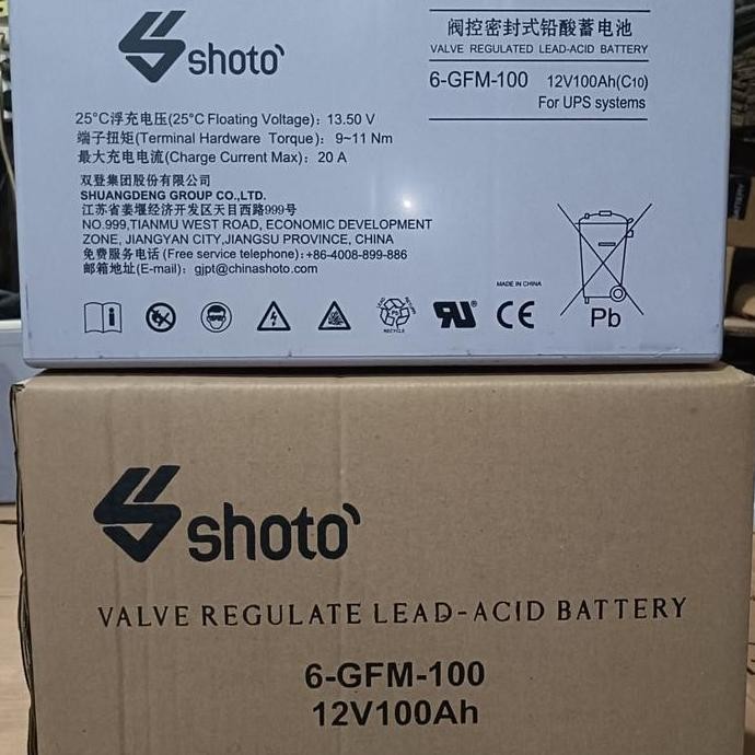Tersedia BATYTERY VRLA/KERING SHOTO 12V 100AH NEW ORIGINAL