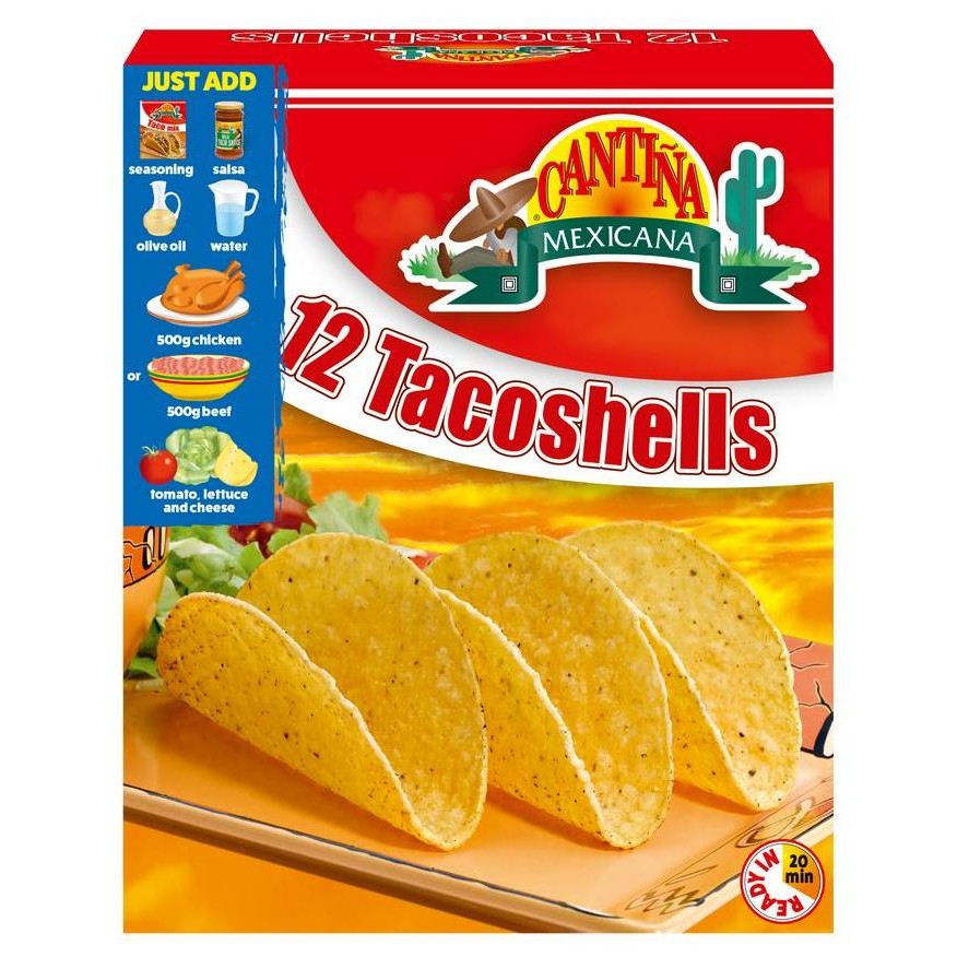 

Terlaris Taco Cantina Mexicana Isi 12 Taco Shells 150G