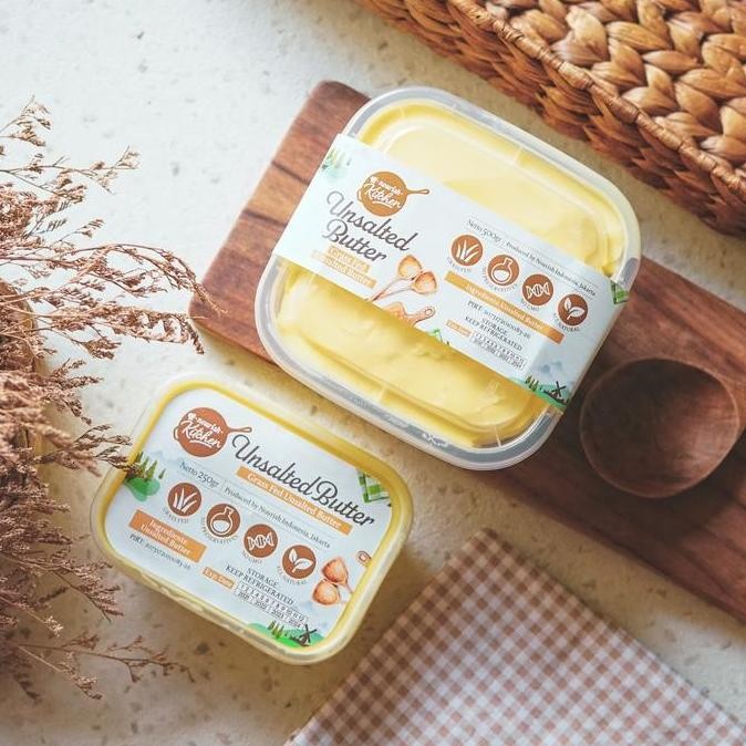 

[Ready/Spesial] Unsalted Butter (Grass Fed Butter) 250Gr [Terlaris&Recommended]