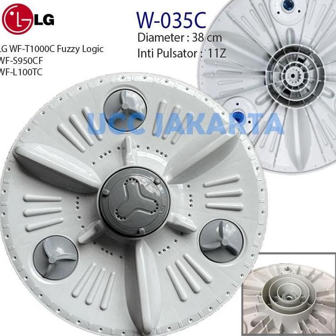 Tersedia Pulsator mesin cuci LG WF-T1000C WF-S950CF diameter 38cm 11z