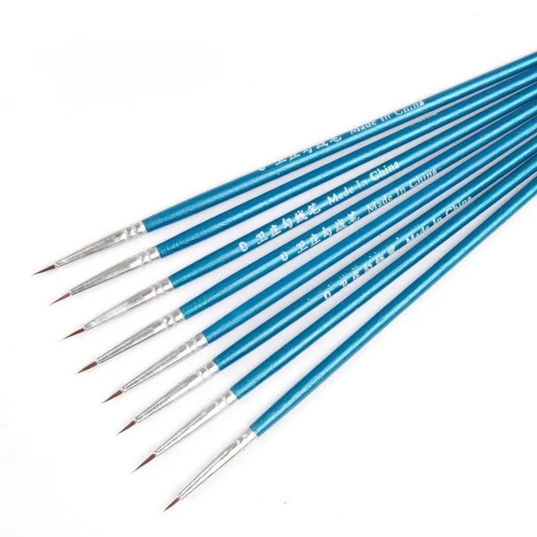 

5Pcs/Set Fine Thin Hook Line Pen Drawing Art Pen Paint Nylon Brush Art Supplies Painting Size 0 00 000