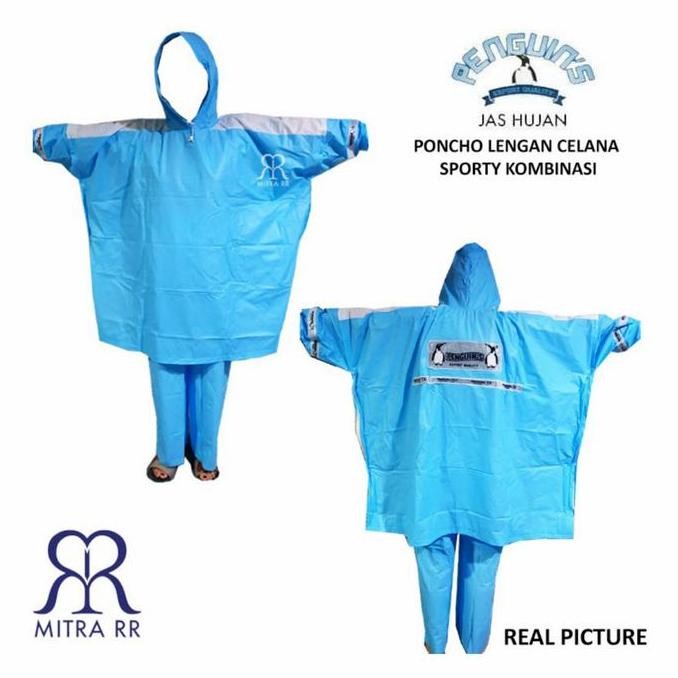 Diskon Grosir Jas Hujan Penguin Penguins Ponco Celana Sporty Xl