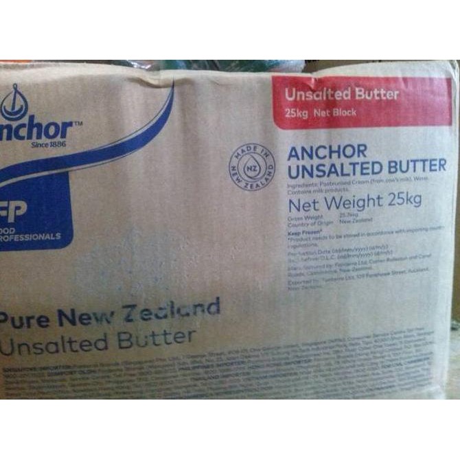 

[Ready/Spesial] Mpasi Anchor Butter Unsalted Repack 1Kg [Terlaris&Recommended]