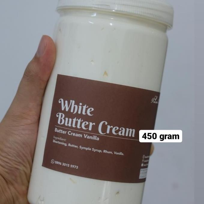 

[Ready/Spesial] White Butter Cream 450 Gram Merk Lawskitchen. Asli Buatan Lawskitchen. [Terlaris&Recommended]