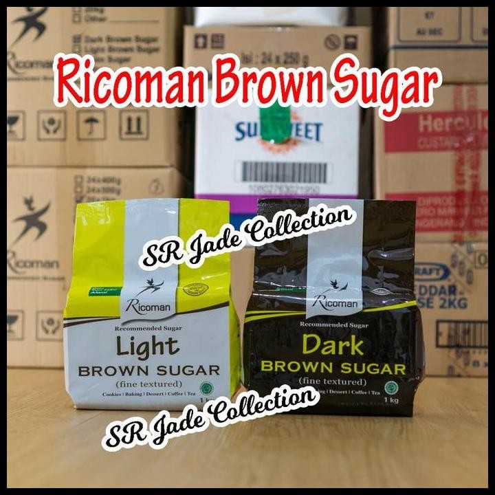 

Terlaris Ricoman Light Brown Sugar 1Kg Gula ~ Sr Jade Good Quality