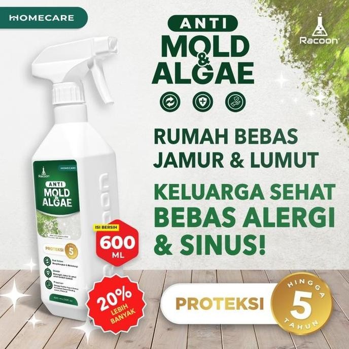 Racoon Anti Mold & Algae - Spray Anti Jamur & Lumut Dinding & Permukaan