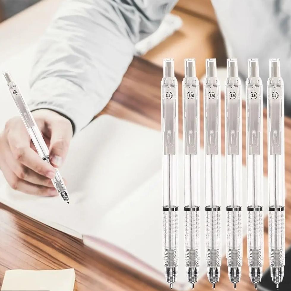 

High Quality 0.5Mm/0.7Mm Mechanical Pencil Stationery Transparent Drawing Special Pencil Plastic Pencil Office School