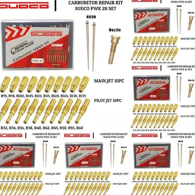 Spesial Keihin Sudco Pilotjet Mainjet Pj Mj Pilot Jet Main Jet Carburetor Carburator Karbulator Karb