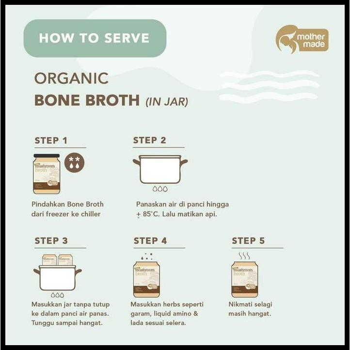 

Terlaris Organic Free-Range Chicken Bone Broth - Kaldu Tulang Ayam - Jar 275Ml Good Quality