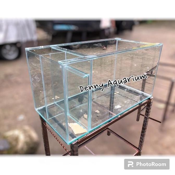 Aquarium Kaca 60 X 30 X 35Cm Filter Samping