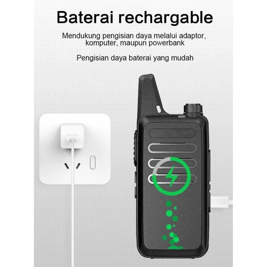 HT BF-T20 C1 WALKIE TALKIE PORTABLE 2PCS HANDY TALKY UHF WLAN TWO WAY WALKY TALKY DENGAN CHARGER ANT