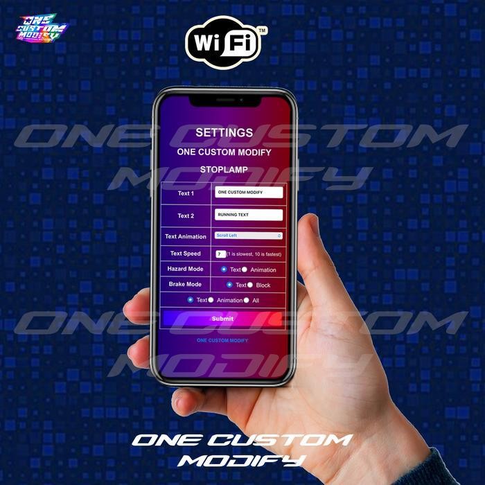 Stoplamp Running Text Animasi Beat New Deluxe Lampu Led Rem Belakang Modifikasi Variasi Motor Origin