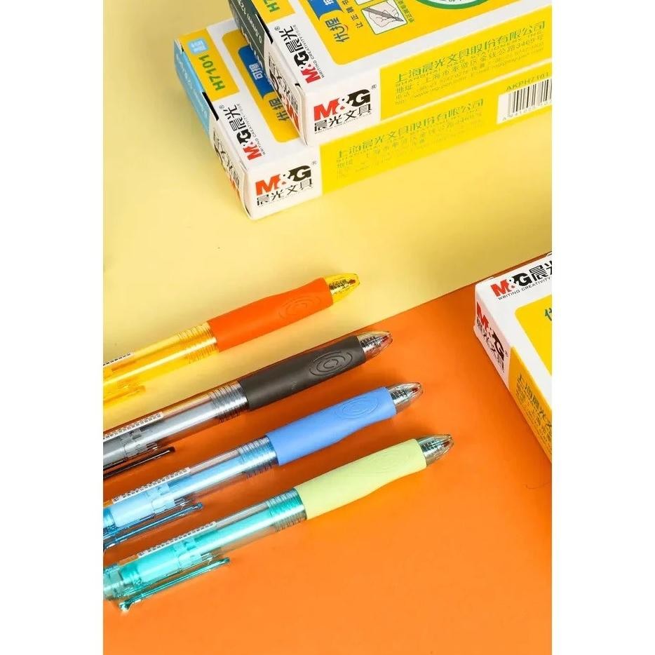 

Um57 Rg-4 Ve29 M&G Erasable Retractable Gel Pen 0.5 Black H7101 Rubber Grip Pulpen Cetek Satuan Colorful Murah Original