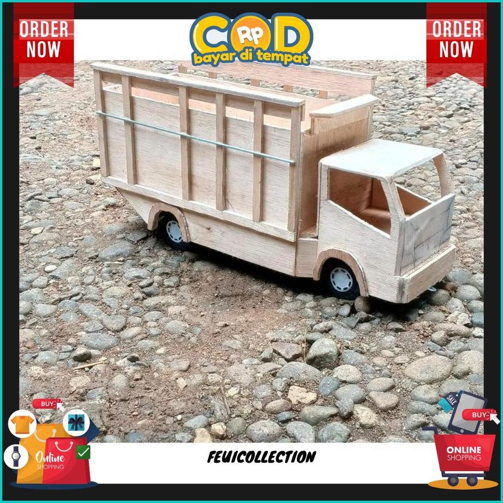 Mentahan Miniatur Truk Oleng,Pintu Belakang Bisa Terbuka, Free Lampu Led Cod