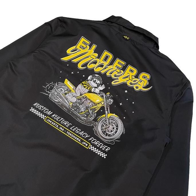 Promo Coach Jacket "Elders Company X Moon Eyes Japan " Custom Bike