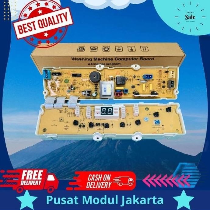 Tersedia LG Fuzzy Logic WF-L880NTC, Modul pcb mesin cuci Top Loading