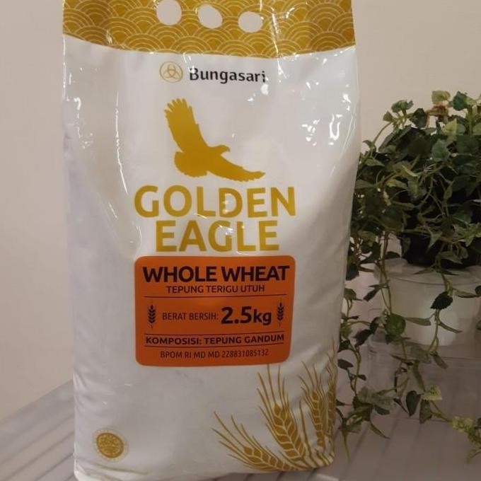 

Terlaris Tepung Gandum Golden Eagle Whole Wheat 2,5Kg
