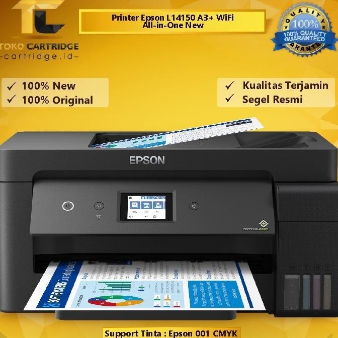 fsd-34 Terbaru fth- Printer Epson EcoTank L14150 A3 Plus Wi-Fi Duplex Wide-Format All-in-One Ink Tan