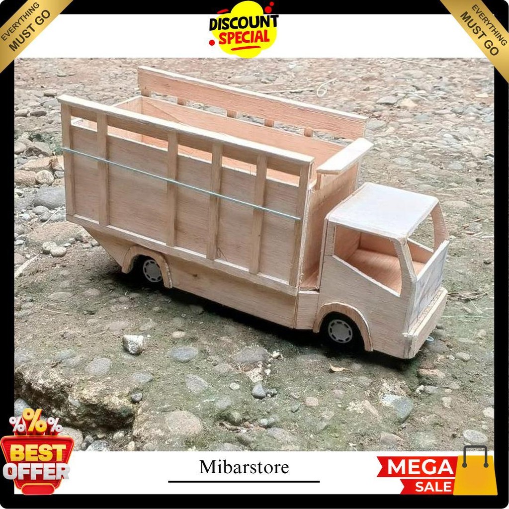 Mentahan Miniatur Truk Oleng,Pintu Belakang Bisa Terbuka, Free Lampu Led Cod