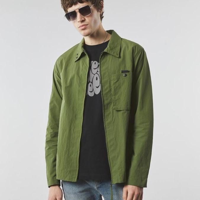 Murah Pretty Green Overshirt Jacket Heaton Green Original