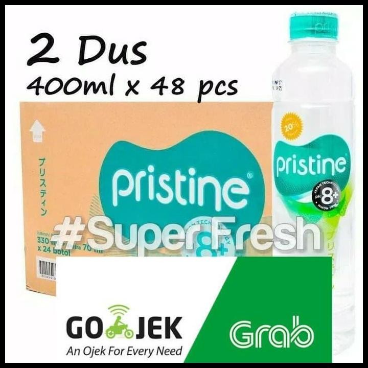 

Terlaris Pristine Water 400 Ml X 48 Botol+Air Minum Pristine+Air Alkali (2 Dus) Good Quality