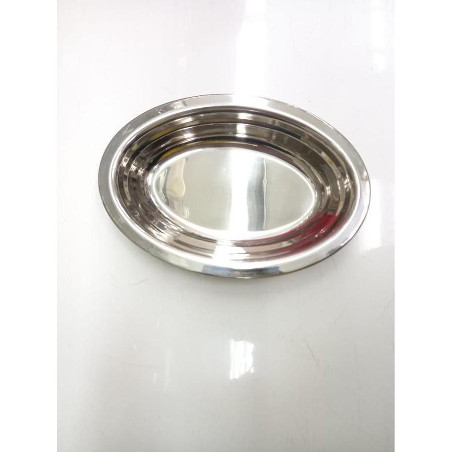 ------] HAKAI Stainless Oval Dish / Piring Saji / Sayur 26cm #SSHB-OP/26