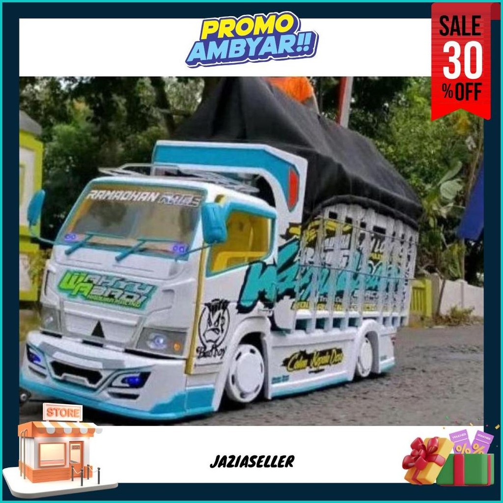 Miniatur Truk Oleng Kayu Murah Mainan Anak Miniatur Mobil Murah Berkualitas Asli Kayu Miniatur Truk 