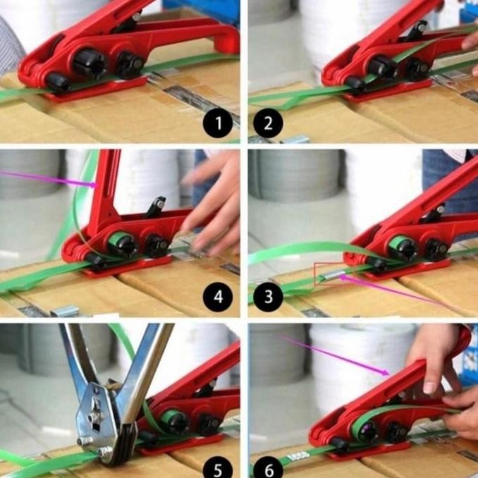 

BERKUALITAS STRAPPING TENSIONER & CUTTER MANUAL BANDING TOOLS( ALAT PENGIKAT DUS )