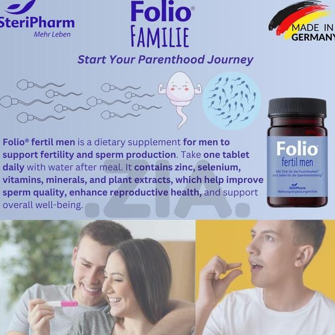 [Spesial] Original Folio Fertil For Men - 30 Pills Program Hamil. Germany [Rekomendasi]