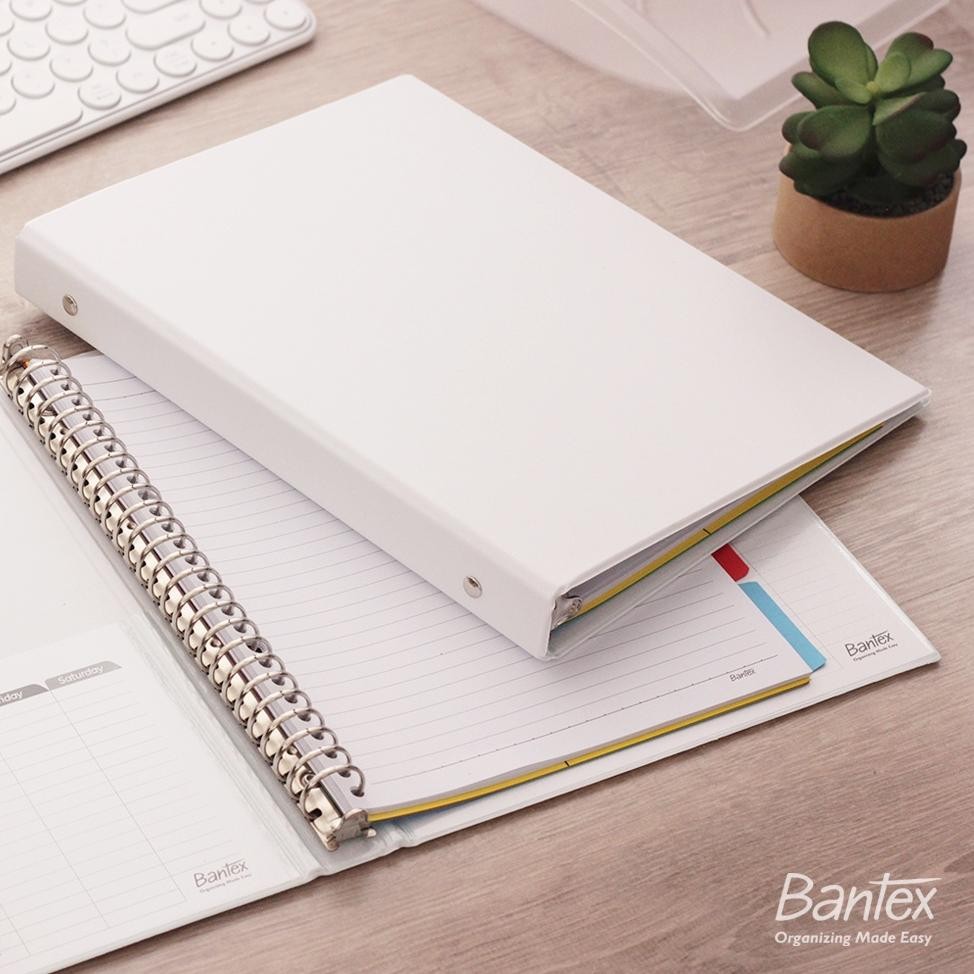 

LINDU Bantex Binder Note B5 26 Ring Besi Loose Leaf Multiring Binder White 1326 07