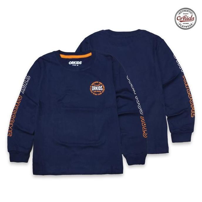 Promo Orkids Baju Kaos Anak Awscool Navy