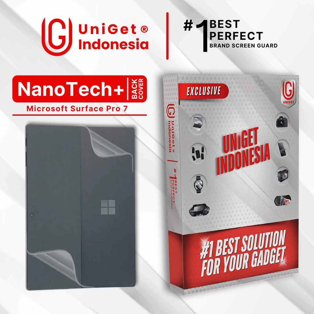 UniGet EPU BIO GENESIS Hydrogel for Microsoft Surface Pro 7 / Back Cover Guard (Nanotech+ 100% Recyc