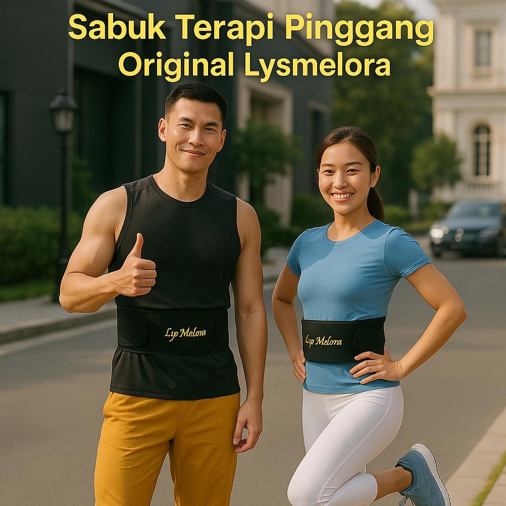 Sabuk Terapi Pinggang Original Lysmelora - Alat Terapi Pinggang Saraf Terjepit Lysmelora - Alat Pere