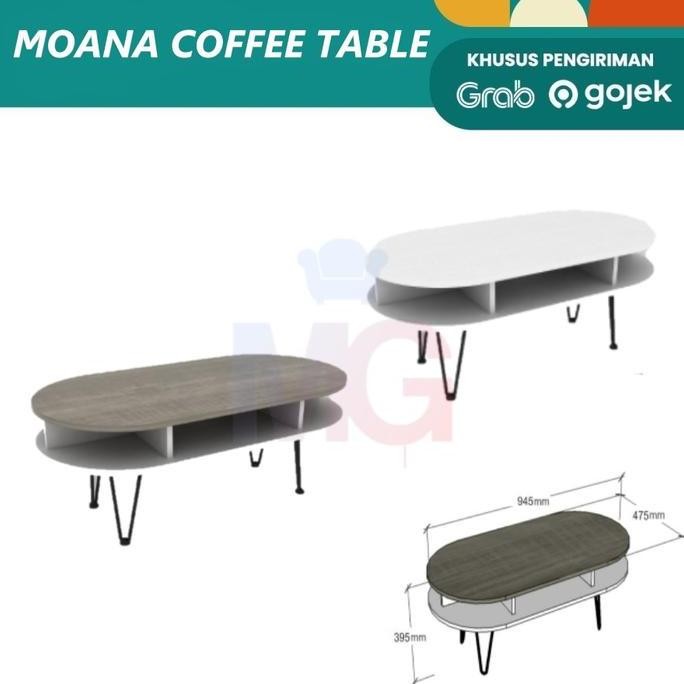 

Terlaris Meja Tamu/ Meja Sofa / Meja Oval/ Moana Coffee Table