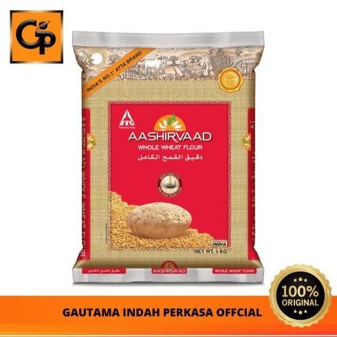 

Terlaris Tepung Gandum Utuh Aashirvaad Whole Wheat Floor 5Kg
