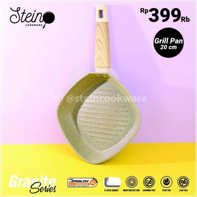 TERMURAH - steincookware stein cook ware granite wajan pan grill satuan