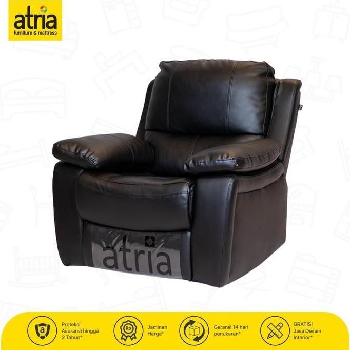 Terlaris Sofa Recliner Artificial Lather 1 Seater Atria Livana