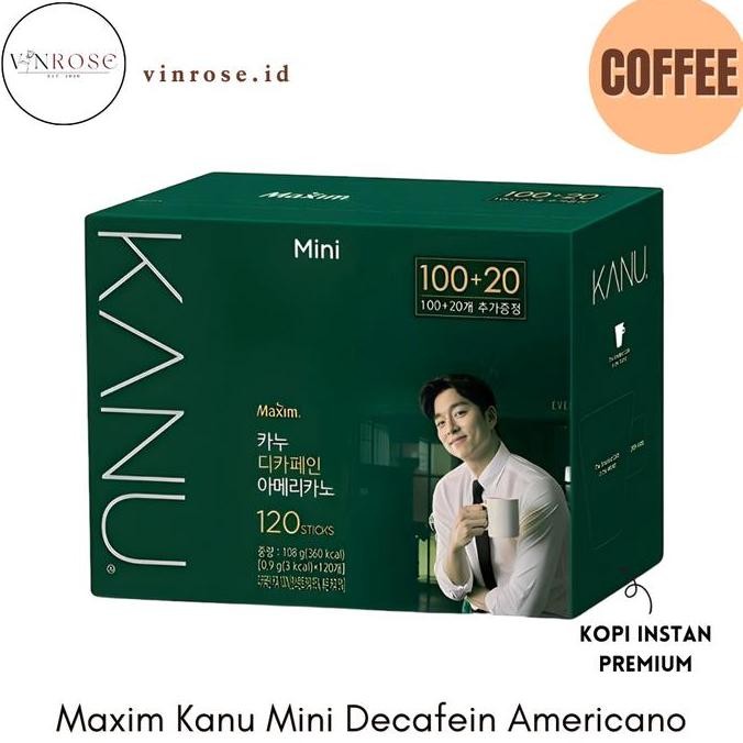 

Maxim Kanu Mini Decafein Americano 120 Sachet Kopi Korea Coffee