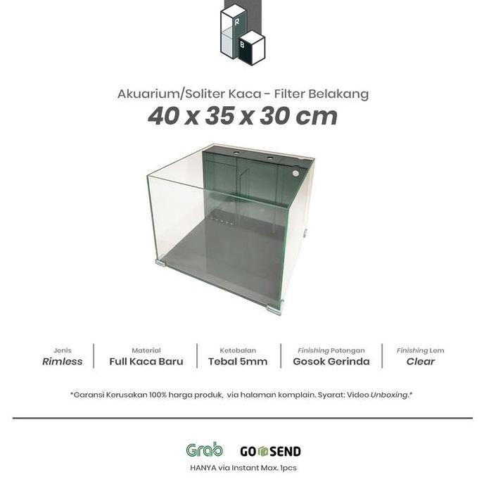 Terlaris Aquarium 40 35 30 - Filter / Sump Belakang