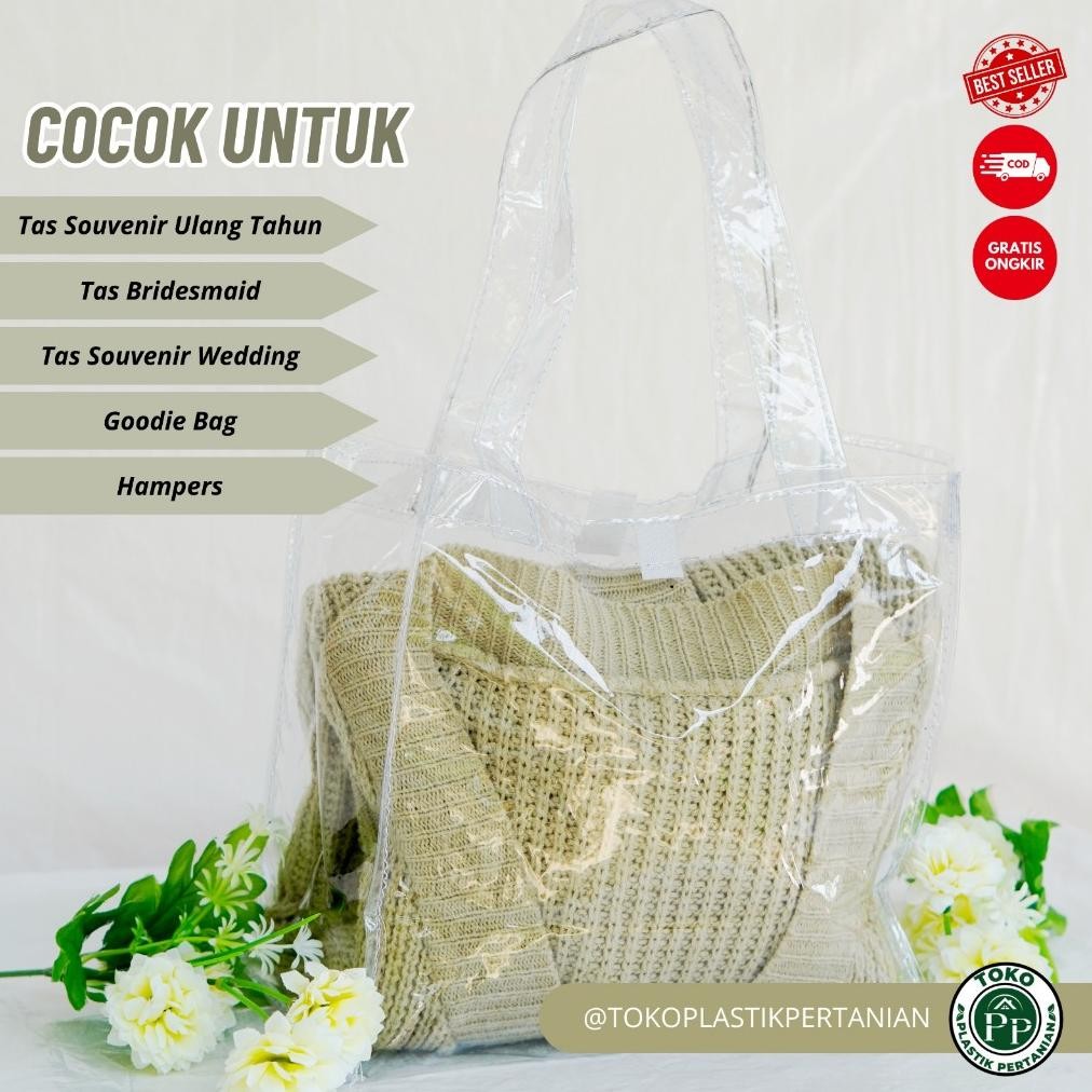 

Tas Mika Bening Transparan Souvenir Ulang Tahun Kue Lebaran Kado 1 Pcs (020) Spaylater 0%|Terlaris|Trend|Baru|Ready|Ready Stok|Stok|Viral|Trending|Stok Baru