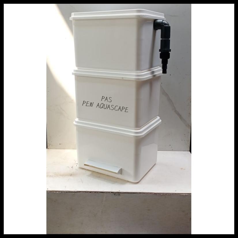 TRICKLE FILTER KOLAM KOI FILTER IKAN MEDIA FILTER AIR MANCUR KOLAM WATERFALL