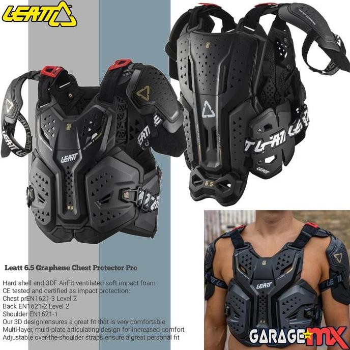 ready CHEST PROTECTOR LEATT 6.5 PRO.BODY PROTECTOR LEATT.LEATT 6.5 GRAPHENE